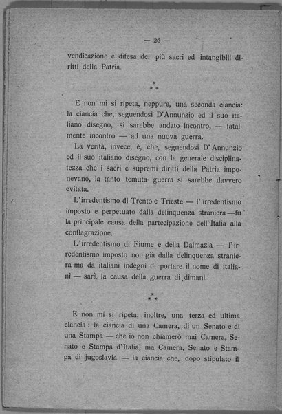 Gabriele D'Annunzio prima e dopo il trattato di Rapallo